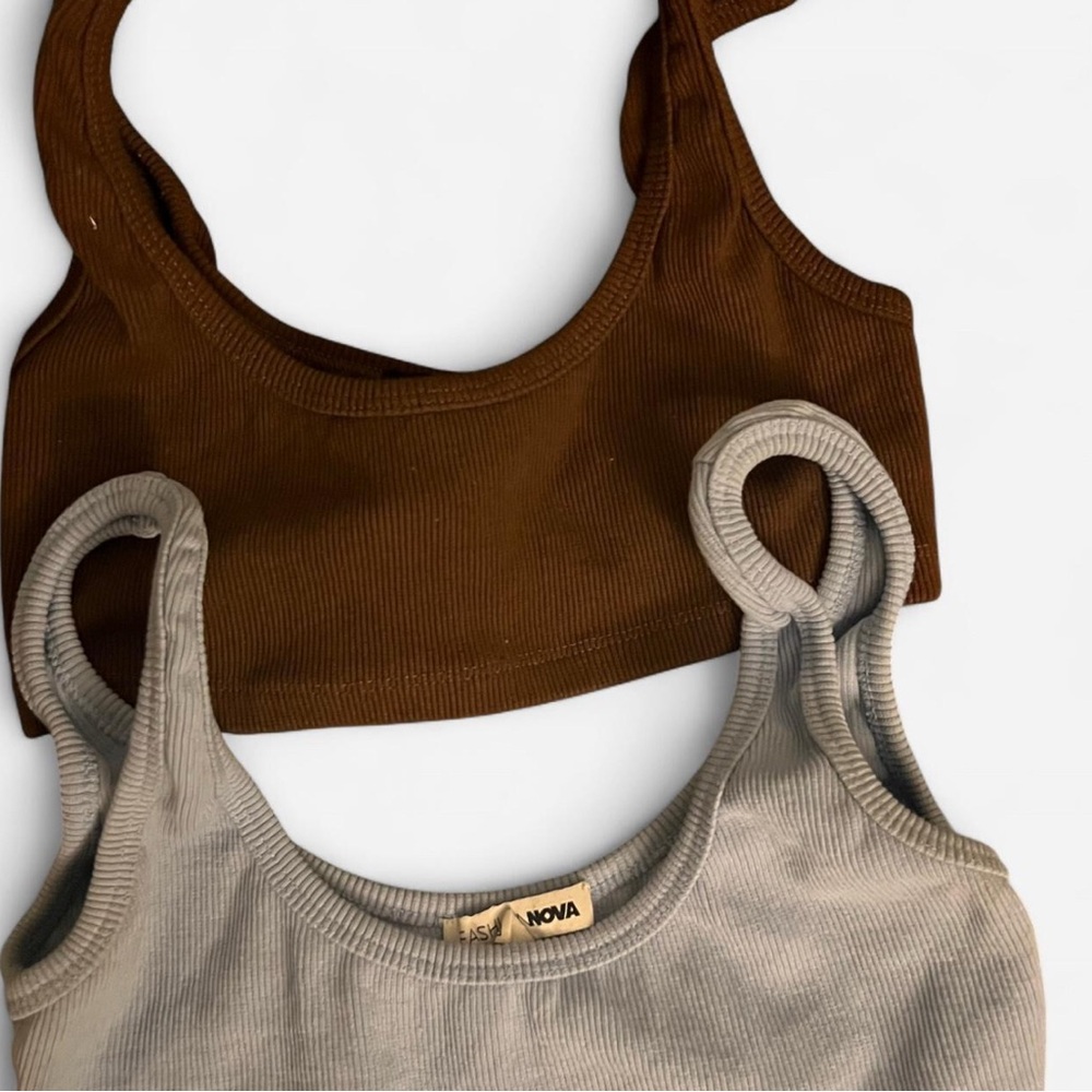 selling as 2- fashion nova crop tops/tanks